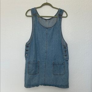 Switch Denim Sleeveless Dress with Pockets